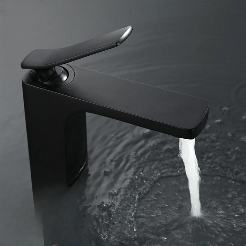 

A Nong xiu quan copper paint bathroom faucet single-hole basin faucet hot and cold basin washbasin washbasin splash-proof faucet