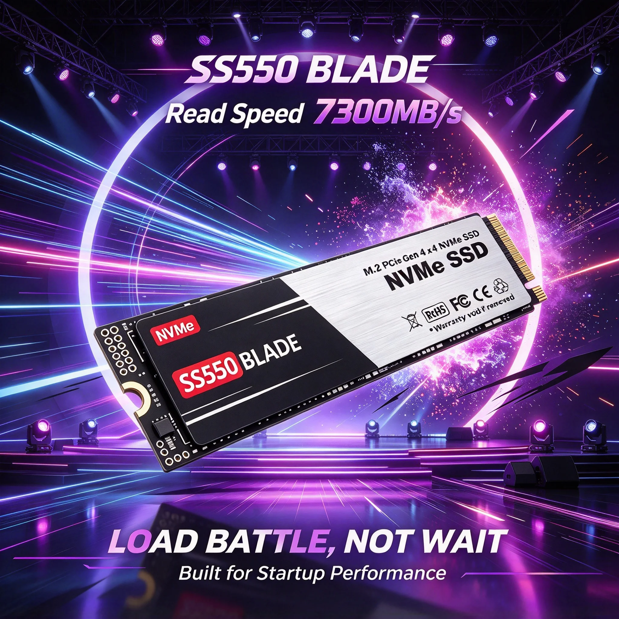Embedded M.2 NVMe SSD, 2TB/4TB/500GB/1TB, High Performance Storage, Laptop, PC, Desktop, Gaming. Titan Core.