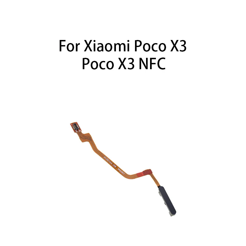 Gefensi Home Button Fingerprint Sensor Flex Cable For Xiaomi Poco X3 / Poco X3 NFC