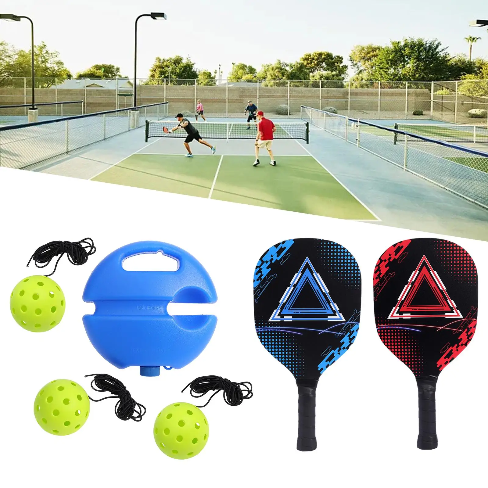 

Pickleball Trainer Pickleball Ball with Rope Outdoor Sports Pickleball Training Aid for Pickleball Lover Beginners Adult Kids