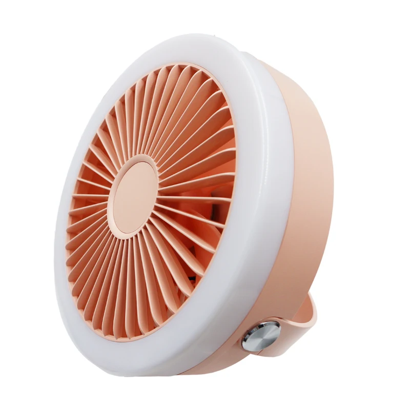 Outdoor Camping Remote Control Small Electric Fan With Lamp Tent Suspension Type Rechargeable Suspension Type Electric Fan