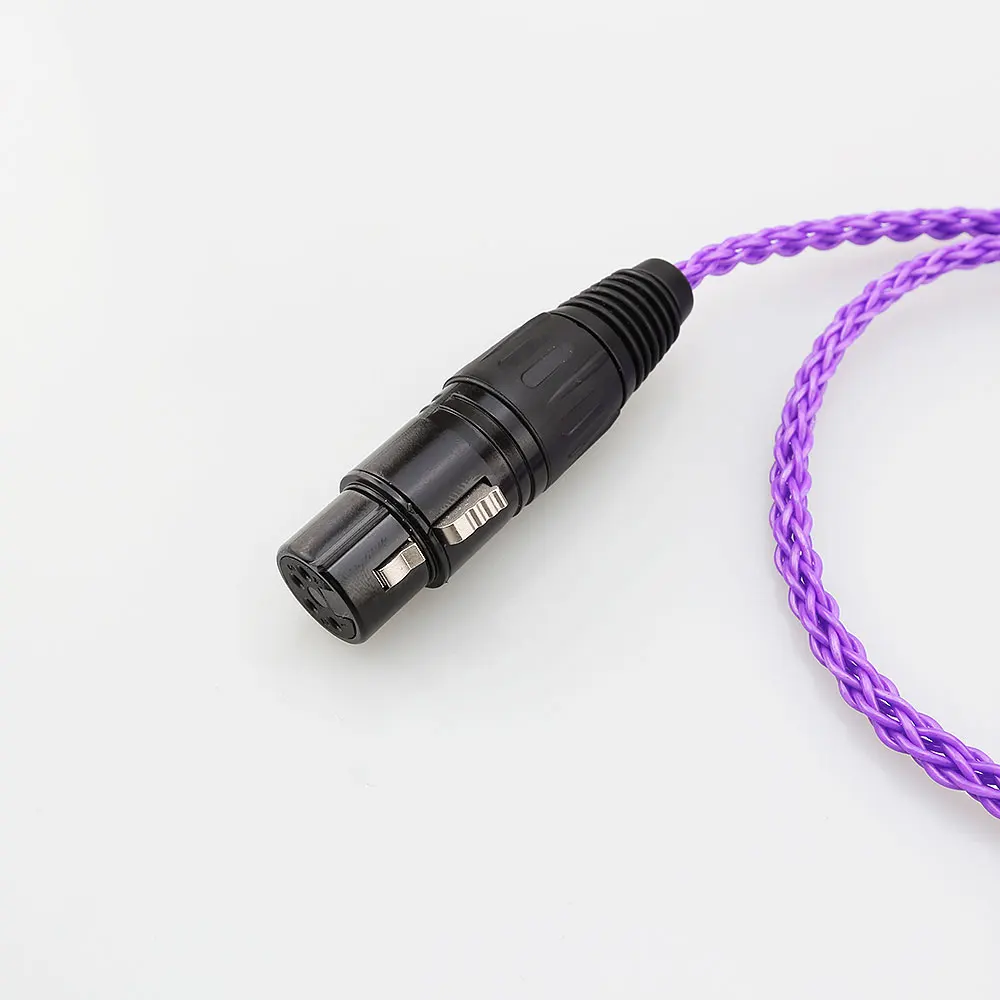 Audiocrast HIFI 6.35mm 1/4 męski na 4-Pin XLR żeńskie zrównoważony podłączyć TRS Adapter Audio kabel 6.35mm do kabla Audio XLR