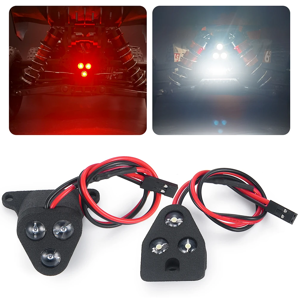 YEAHRUN Headlight and Taillight LED Light Group for 1/8 TYPHON 6S BLX TLR Tuned Buggy Off-Road RC Car Truck Upgrade Parts