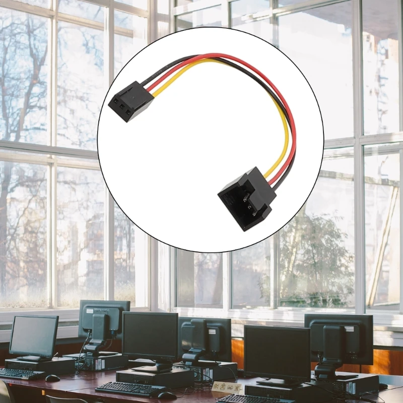 Adaptor Kabel Kipas 15Cm Konektor Konversi 3PIN 4PIN Kecil Dropship Tahan Lama