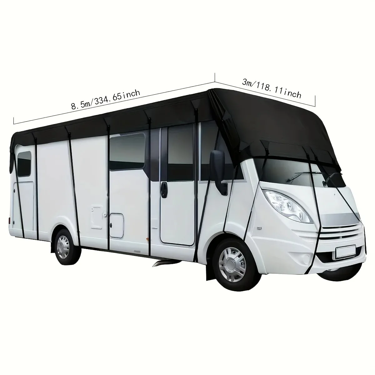 RV Roof Protective Cover Foldable Table Motorhome Camper Caravan Trailer Top Tarp Cover Anti Dirt Waterproof Sunshade Tarpaulin