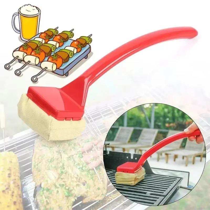 Barbecue Grill Cleaning Brush Anti-Burning Barbecue Grease Cleaning Brush Hairless Barbecue Cleaner Durable And Easy To Clean