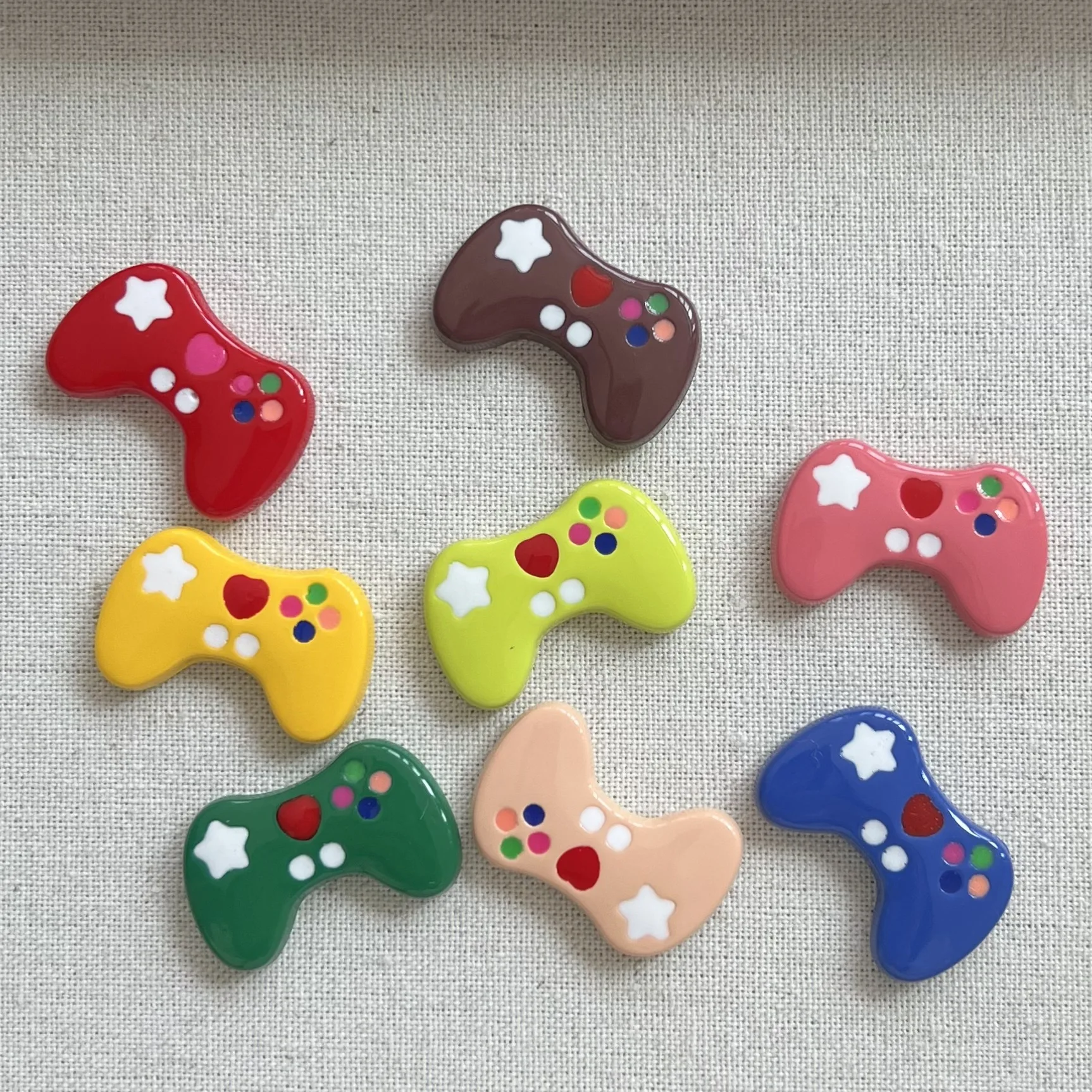 5pcs miniso series console di gioco colorata cartoon resin flatback cabochon materiali di artigianato fai da te creazione di gioielli charms