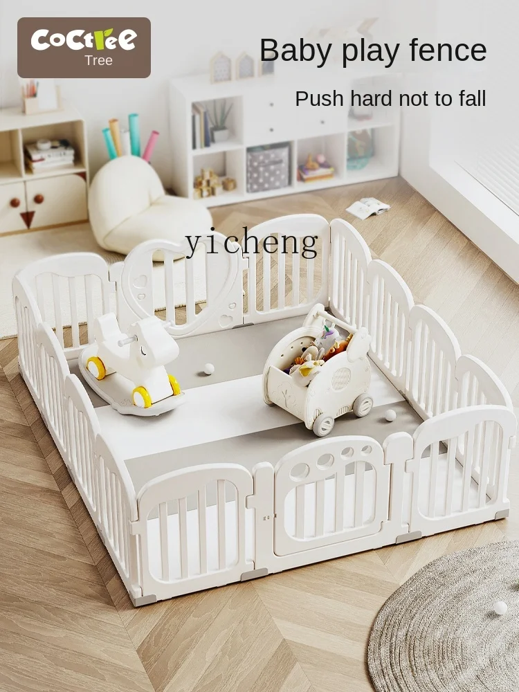 Tqh Baby Fence Baby Fence Living Room Children's Ground Game Climbing Pad Safety Toddler Fence Indoor Home