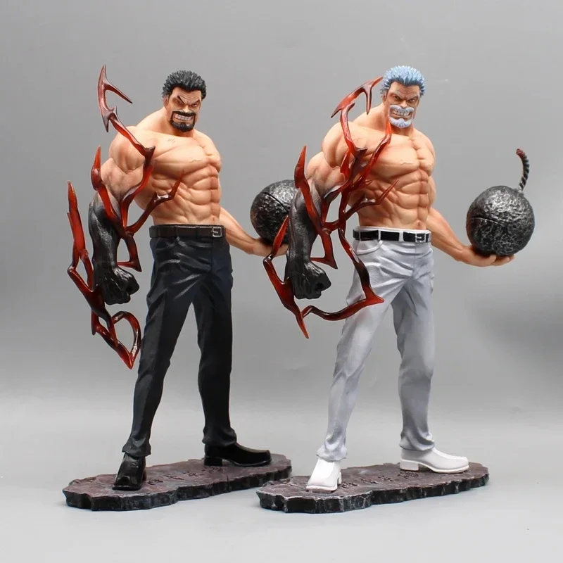 One Piece Figura Anime, Gk Monkey D Garp Boneca Estátua, Desktop Decoração Coleção Ornamento, Modelo PVC, Presente Brinquedos Periféricos, 26cm