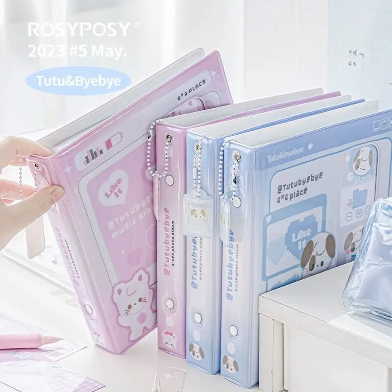 MINKYS Kawaii Tutu Series 3 inch Kpop Photocards Collect Book Photo Card Binder Album Book School Stationery