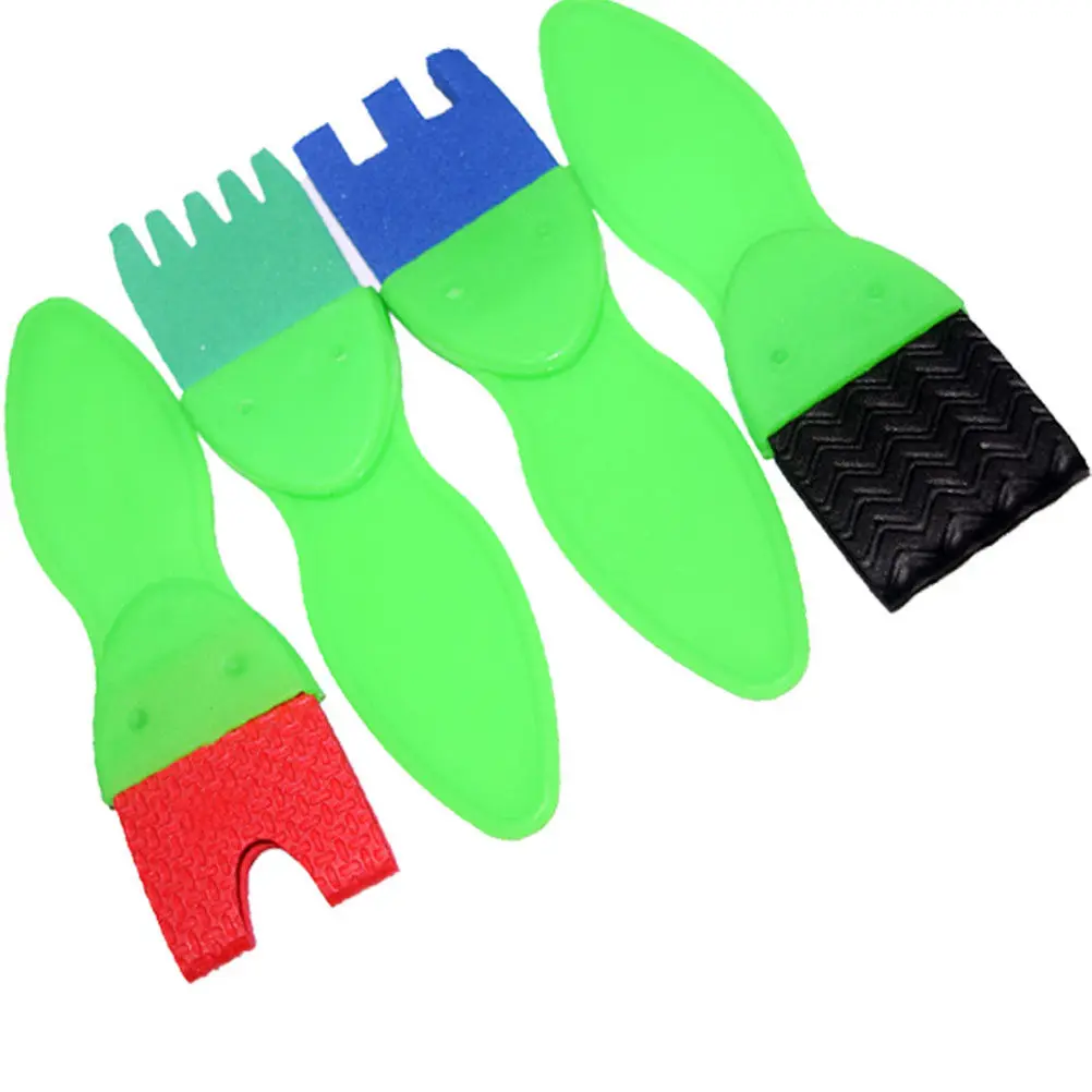 21Pcs Kids Sponge Seal Painting Brush Set Handle Design Clean Art Craft Painting Tool for Students Creative Graffiti