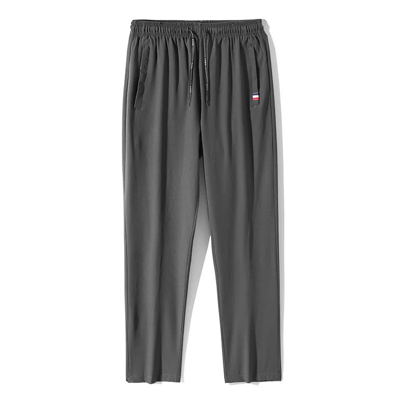 Thin Trousers Men Pants 2025 Summer New Black Navy Thin Business Casual Pants Outdoor Elastic Breathable Straight Leg Sweatpants