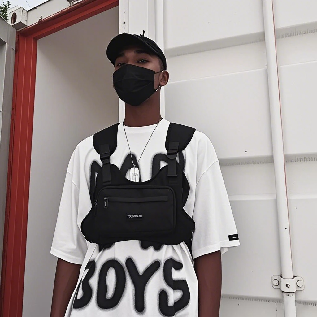 Tactical Utility-Durable Waterproof Tactical Chest Bag - Multipurpose EDC Chest Bag for Sports & Travel -- LZT