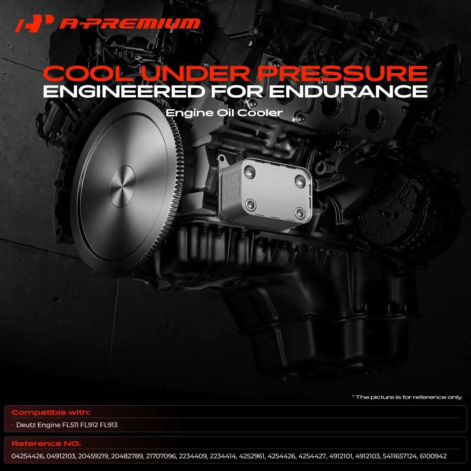 A-Premium Engine Oil Cooler for Deutz FL511 FL912 FL913 BFM1013 BFM1015 BFM2012 BF4M2012C