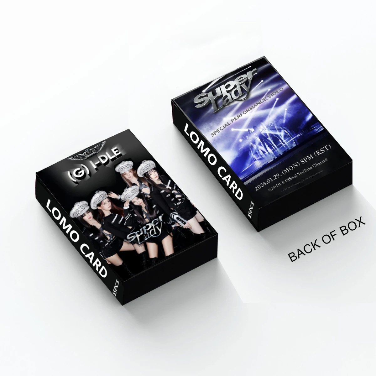 55pcs/set Kpop GIDLE INEVER DIE Lomo Cards (G)I-DLE Album Girls I Burn Photo Card Postcard Fans Gift