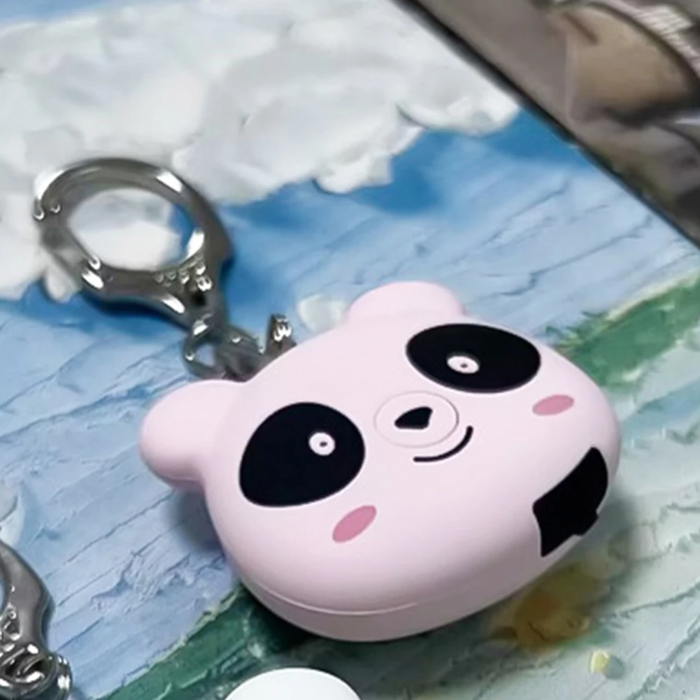 Cute Panda Personal Alarm 130dB Safety Alarm Keychain Self Defense Alarm for Women Kids and Elders