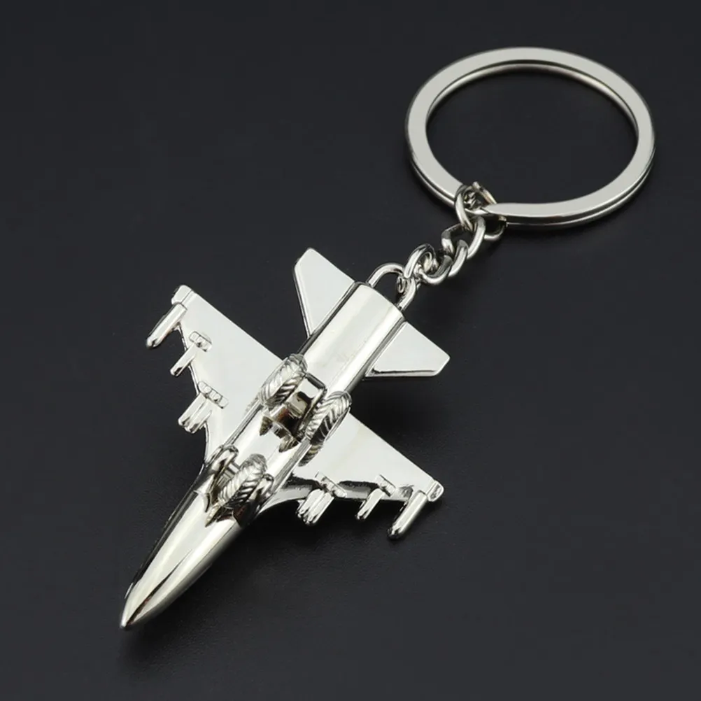

4Pcs Metal Keychain Durable Long Term Use Creative Aircraft Shape Pendant For Keys Bags Great Gift Friends Family