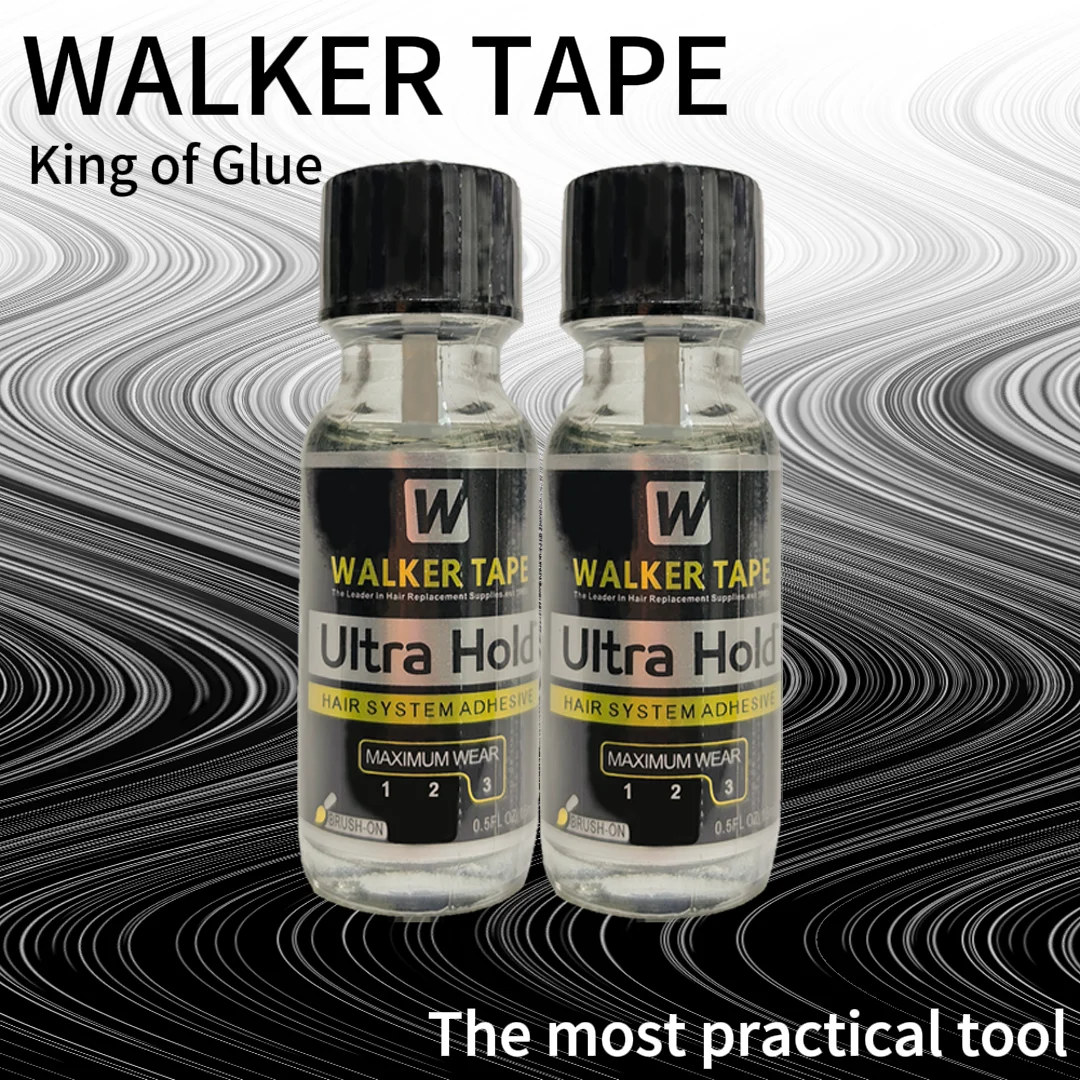 ووكر الشريط الترا عقد الدانتيل لاصق 0.5 أوقية/15 مللي مقاوم للماء شعر مستعار تأثيري إصلاح الأذن اللحية سلس طويلة الأمد لاصق سريع
