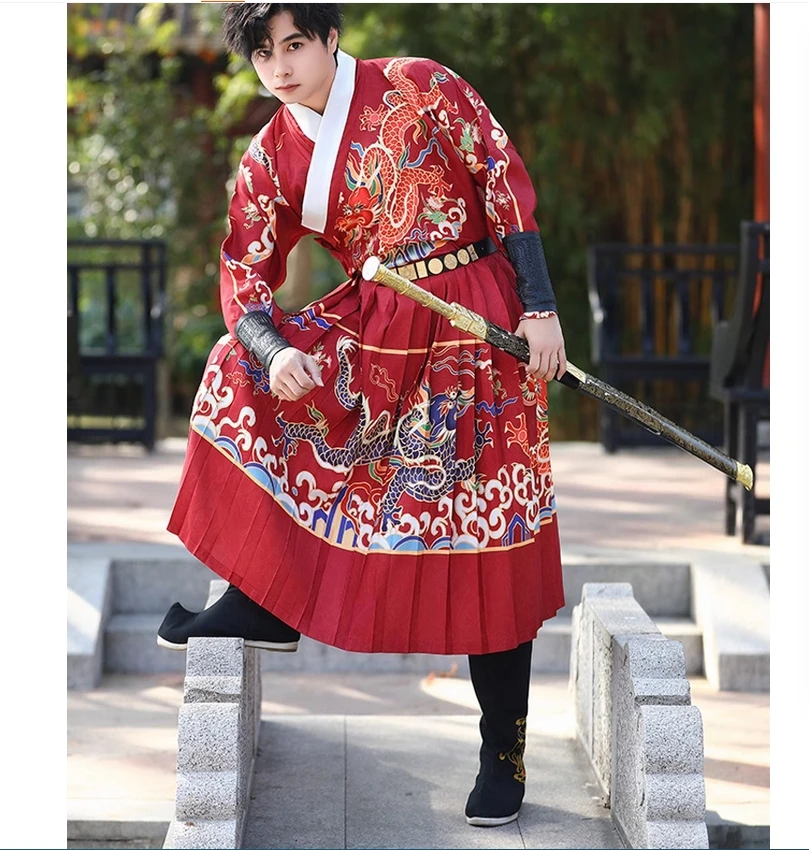 

Hanfu Flying Fish Dress Male Female Couple Same Style Dragon Robe Jinyiwei Non Ancient Costume Best Man Dress