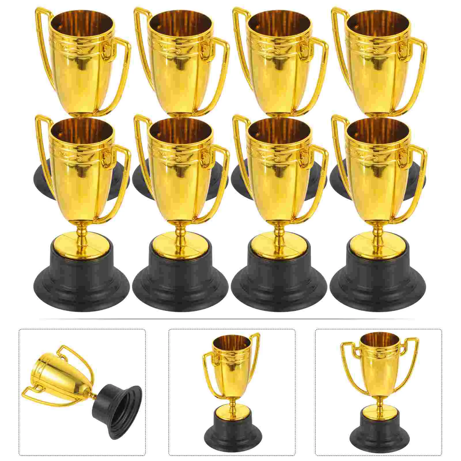 

8/10/16/20pcs Mini Plastic Gold Reward Trophy Cup Soccer Medals Prize Cup Early Educational Toys Football Gifts