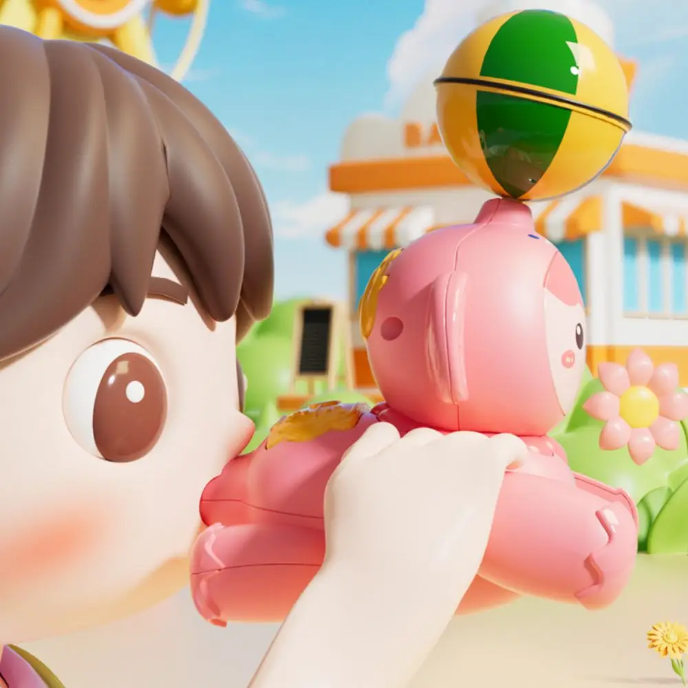 Aprende a gatear juguetes para bebés ojos grandes dibujos animados aprendizaje muñeca para gatear mecanismo de reloj silbato de escalada Twist Walking Duck