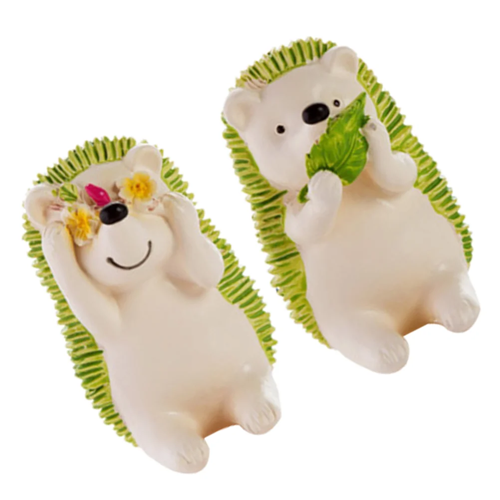 

2 Pcs Toothbrush Rack Holder Accessories Hedgehog Design Cartoon Holders Storage