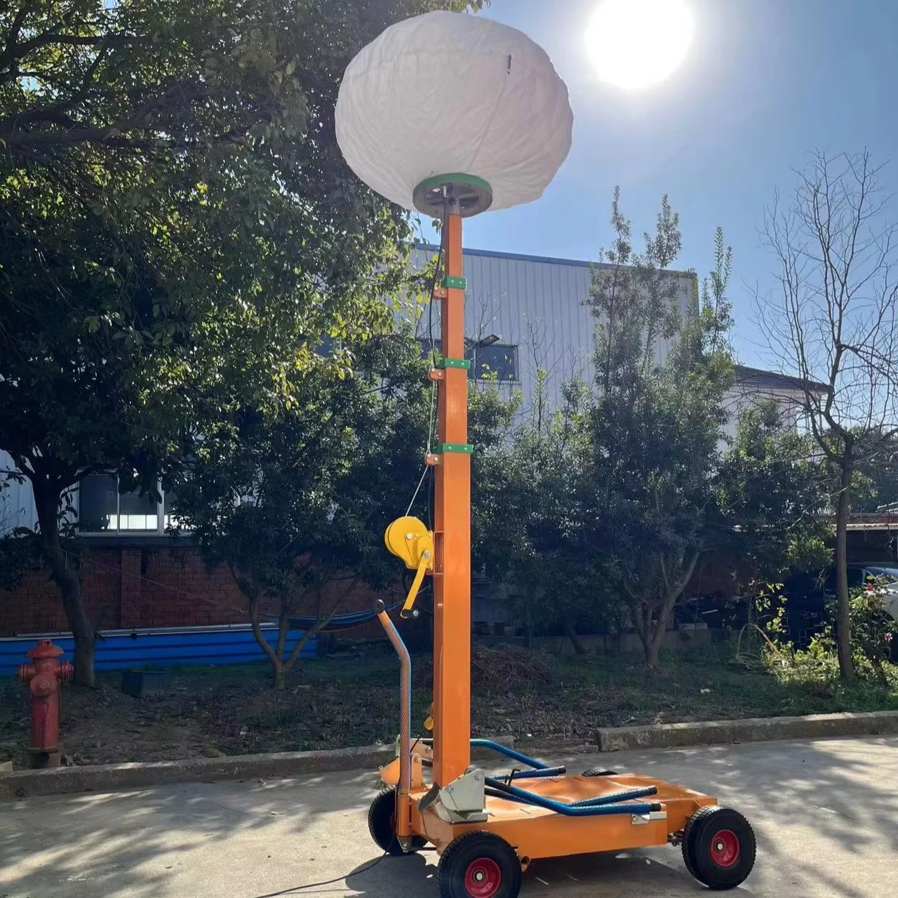 180000 Lumens Hand Operated Lifting Flood Prevention and Emergency Mobile Lighting Lighthouse Night Work Balloon Light Tower