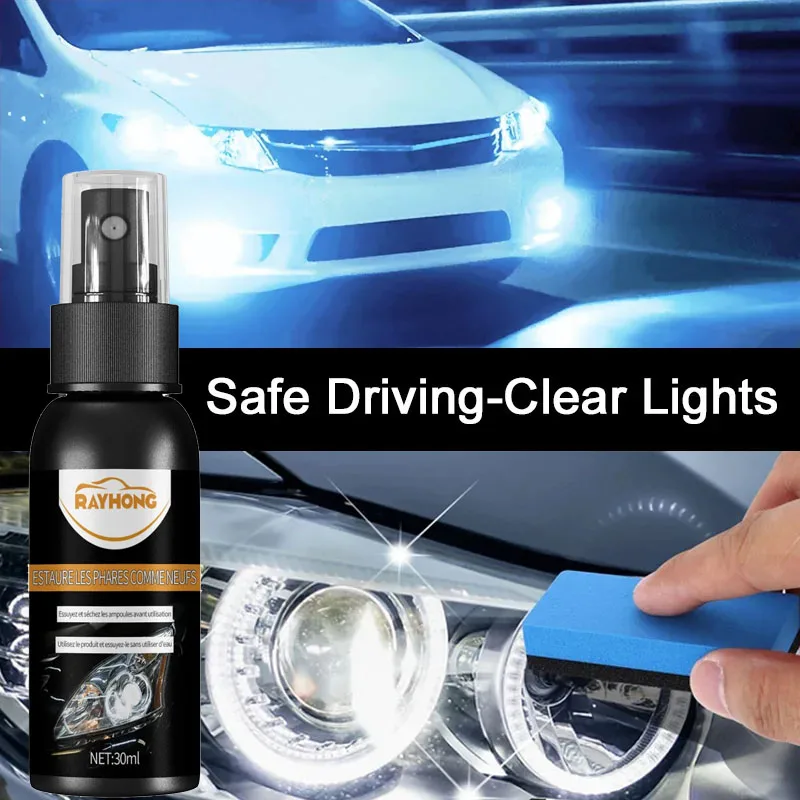 Car Headlight Polishing Agent Scratch Remover Repair Fluid Headlight Restoration And Renewal Polish Liquid Kit Auto Accessories