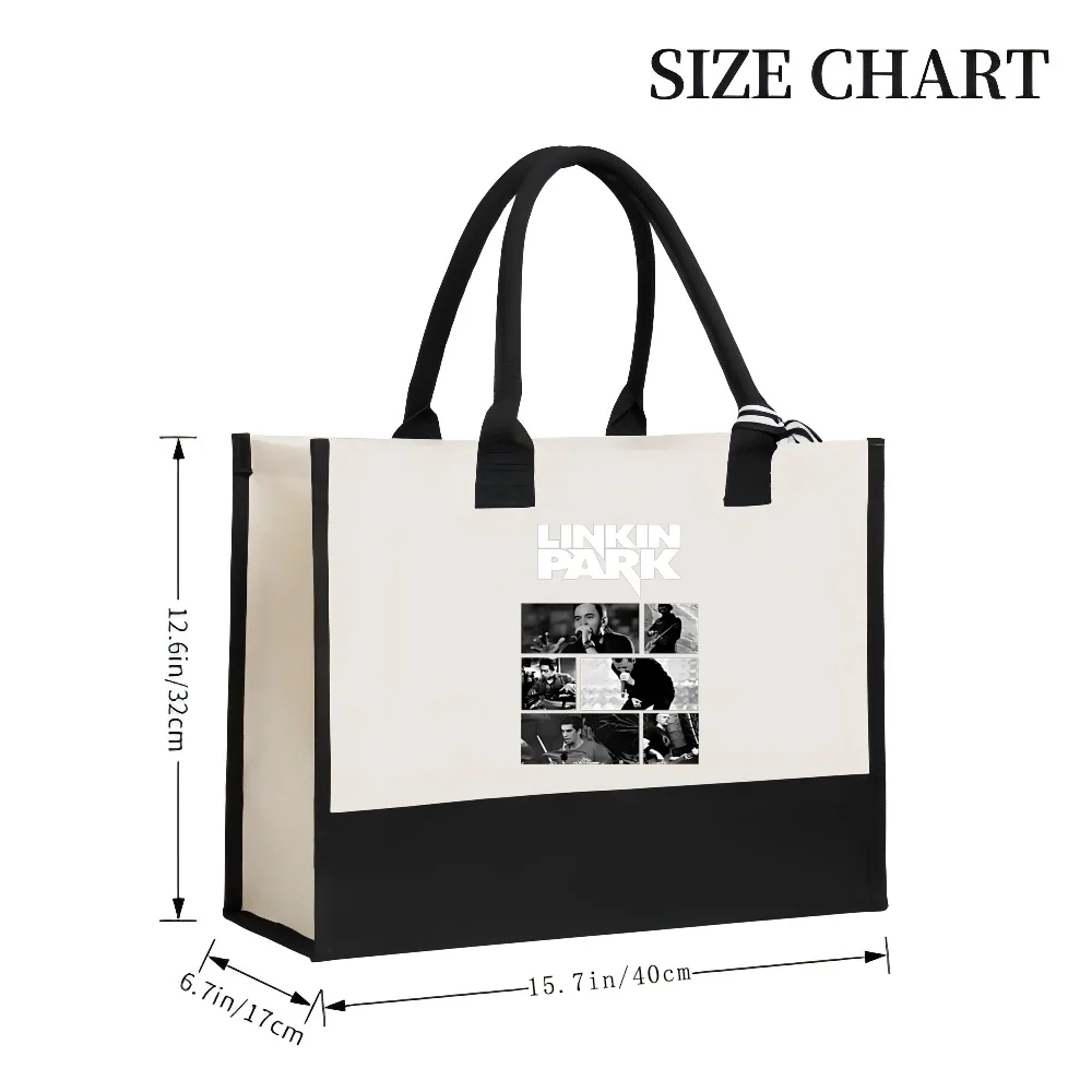 (4) 2026 وصول جديد موضة عملية واسعة قابلة لإعادة الاستخدام حمل حقيبة نمط طباعة 2 لهجة الثقيلة حقيبة كتف كبيرة