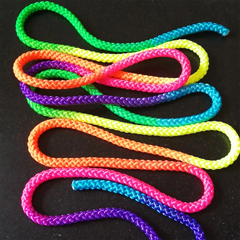 Sports Gym Rainbow Color Rhythmic Gymnastics Rope Solid Competition Arts Training Ropes