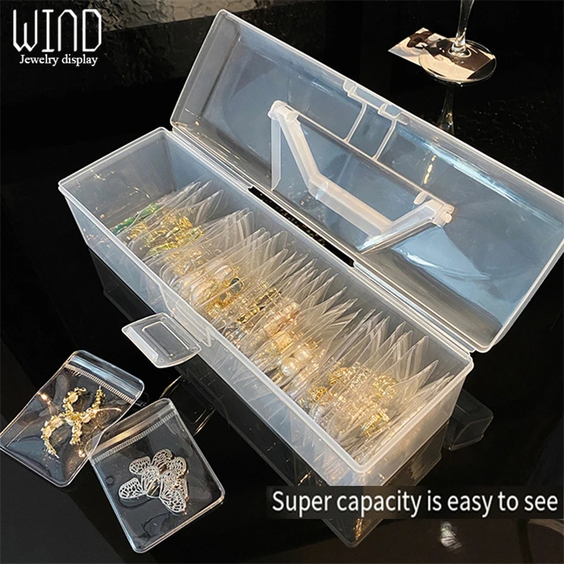 New Jewelry Storage Containers Box Portable Anti-oxidation Jewellery Box Holder Storage Organizer Packaging for Earrings Rings