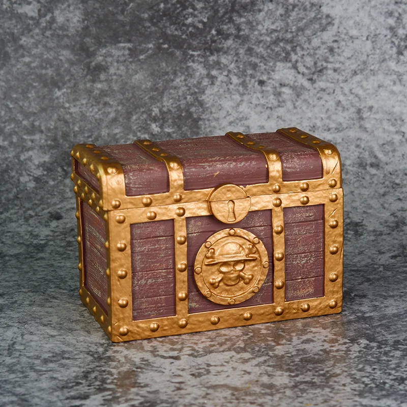 10cm ONE PIECE Figure Treasure Chest Box Kawaii Open Box Grand Line Anime Doll Toys for Children Ornament Action Figure Statue