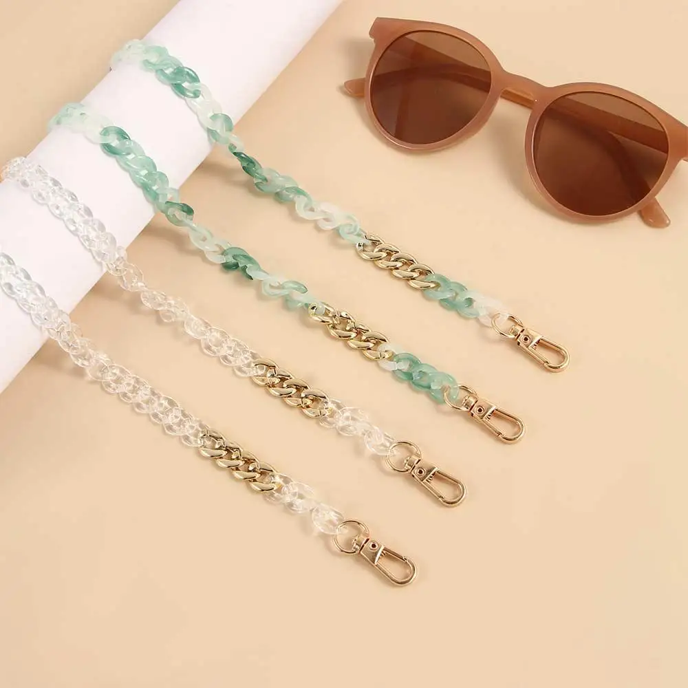 

Temperament Fashion Trendy Women Hold Straps Men Glasses Chain Imitation Jade Chain Mask Cord Holders Face Mask Necklace