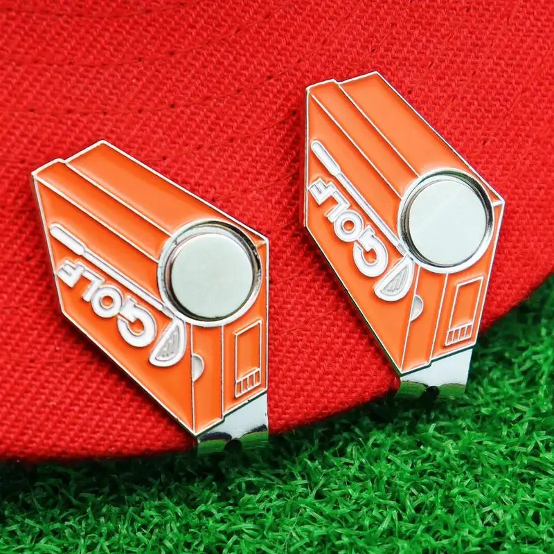 Golf Hat Clip Ball Marker Fun Golf Ball Marker Hat Clip Unique Lacquered Decorative Hat Badge Golf Accessories For Golf Lovers