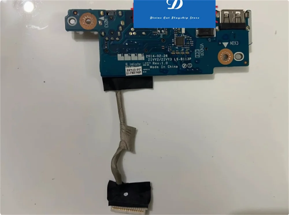 UNTUK Lenovo Y50-70 LS-B113P USB Audio Sound Card Board W Kabel