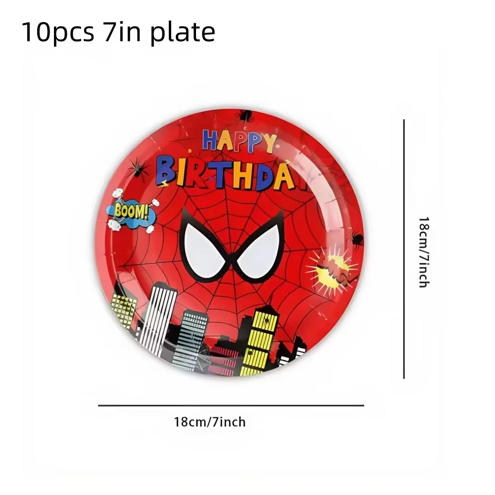 Cartoon Figuur Rood Verjaardagsfeestje Benodigdheden Spideres Tafelkleed Plaat Cup Kinderen Verjaardagsfeestje Decoratie Cadeau Babyshower