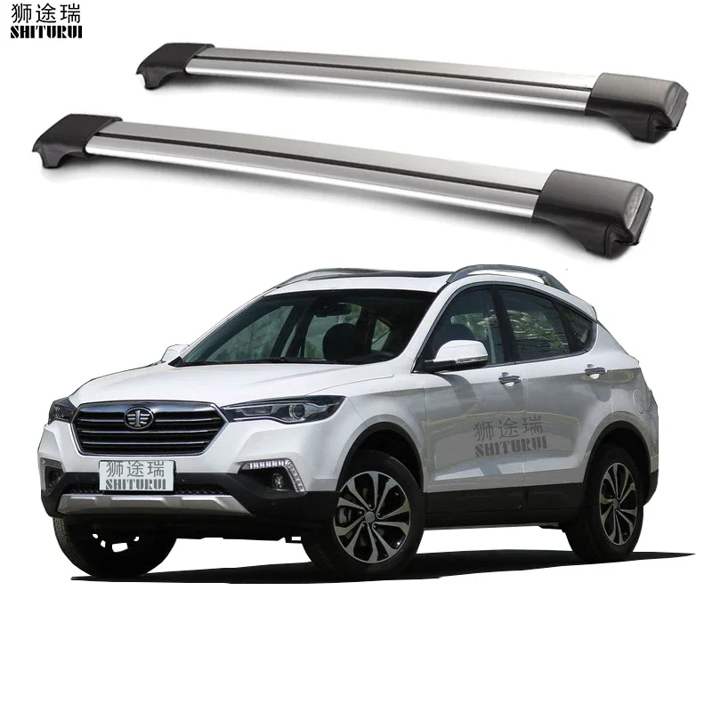 2Pcs Roof Bars For FAW Besturn X80 2013-2019 Aluminum Alloy Side Bars Cross Rails Roof Rack LuggageLOAD 200KG