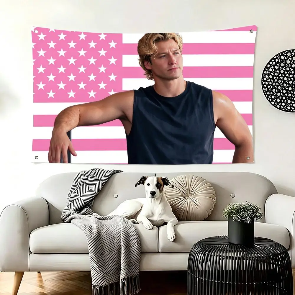 Dean Di Laurentis Pink American Flags  For Living Room Home Dorm Decor Wall Outdoor Camping Party Banner Gifts