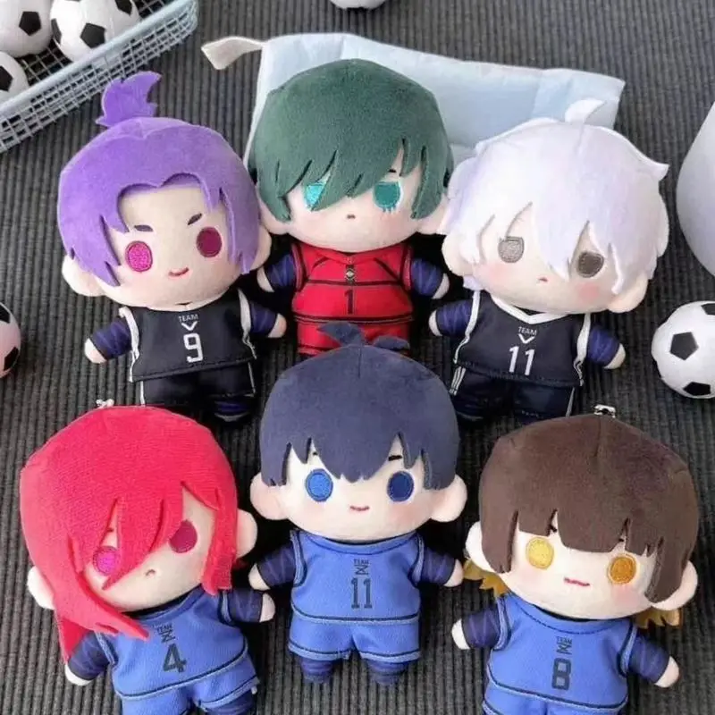 

Anime BLUE LOCK Isagi Yoichi Nagi Seishiro Mikage Reo Rin Itoshi Bachira Meguru Cosplay Fluffy Dolls Plush Stuffed Toys Gift