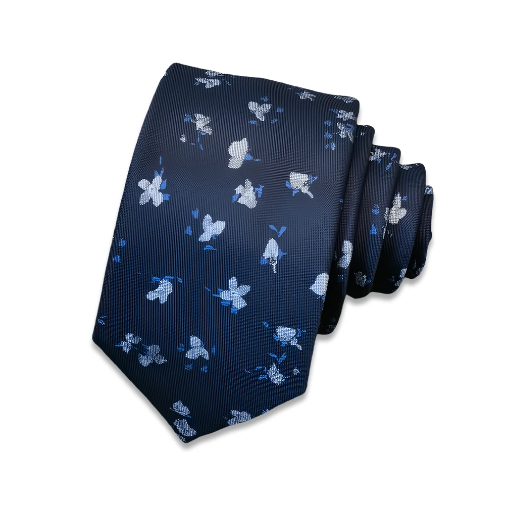 7 سنتيمتر ربطة عنق الأزهار للرجال أنيقة الطاووس الأزرق البط البري الرمادي أفضل بيع ربطة العنق الأعمال مكتب الإكسسوارات هدية