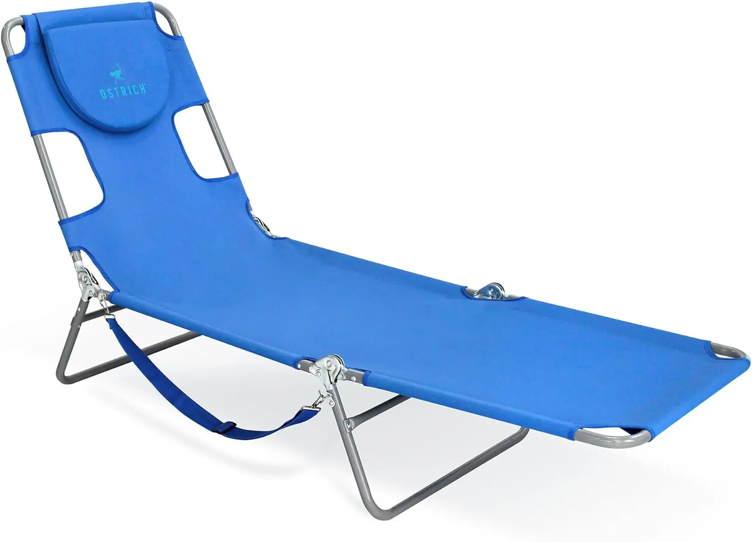 

Ostrich Chaise Lounge Beach Chair for Adults with Face Hole- Versatile, Folding Lounger for Outside Pool, Sunbathing and Reading