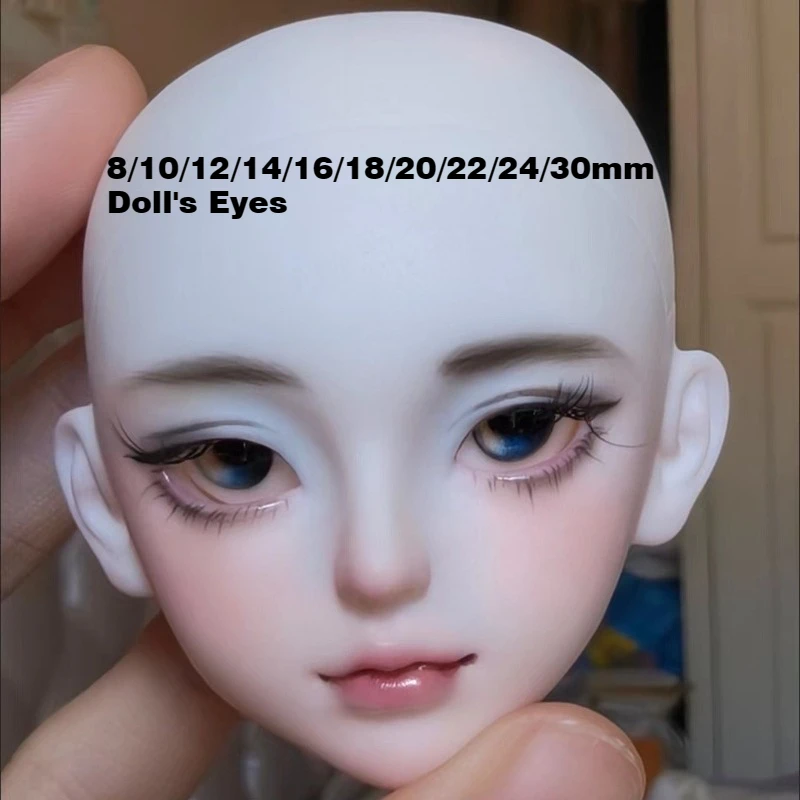

8/10/12/14/16/18/20/22/24/30mm Doll's Eyes for 1/3 1/4 1/6 Bjd Doll Plaster Eyeball Toys Dress Up Play House Doll Accessories