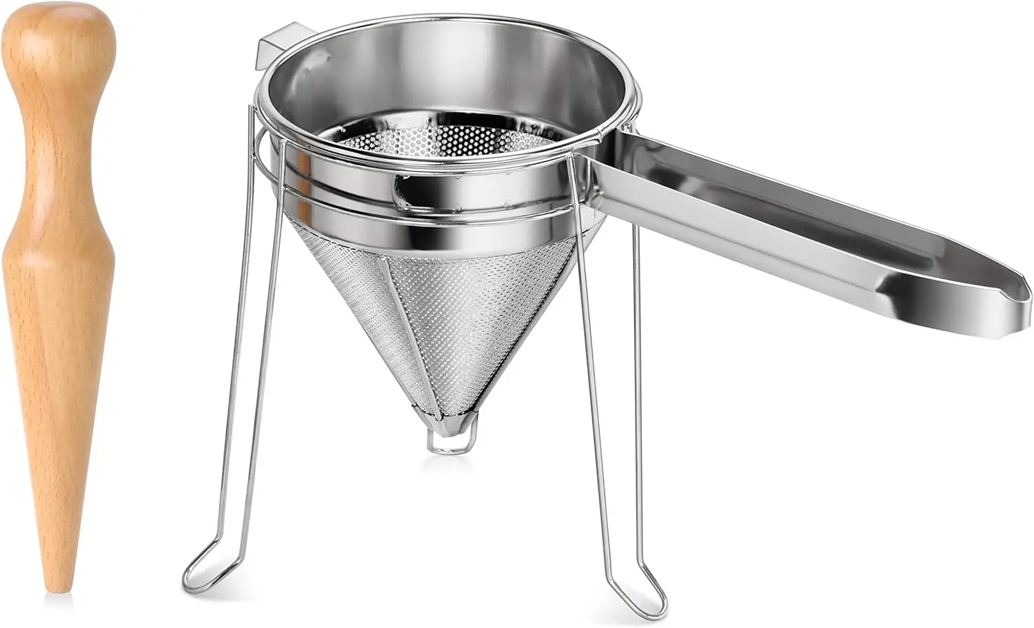 

42566 3-Piece Stainless Steel China Cap Strainer Set