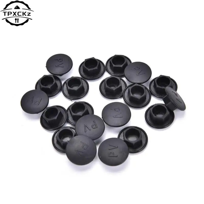 20PCS Black Hex Socket Allen Bolt Screw Nut Hexagon Head Cover Cap Protector Fasteners Screws Covers Caps M5-24