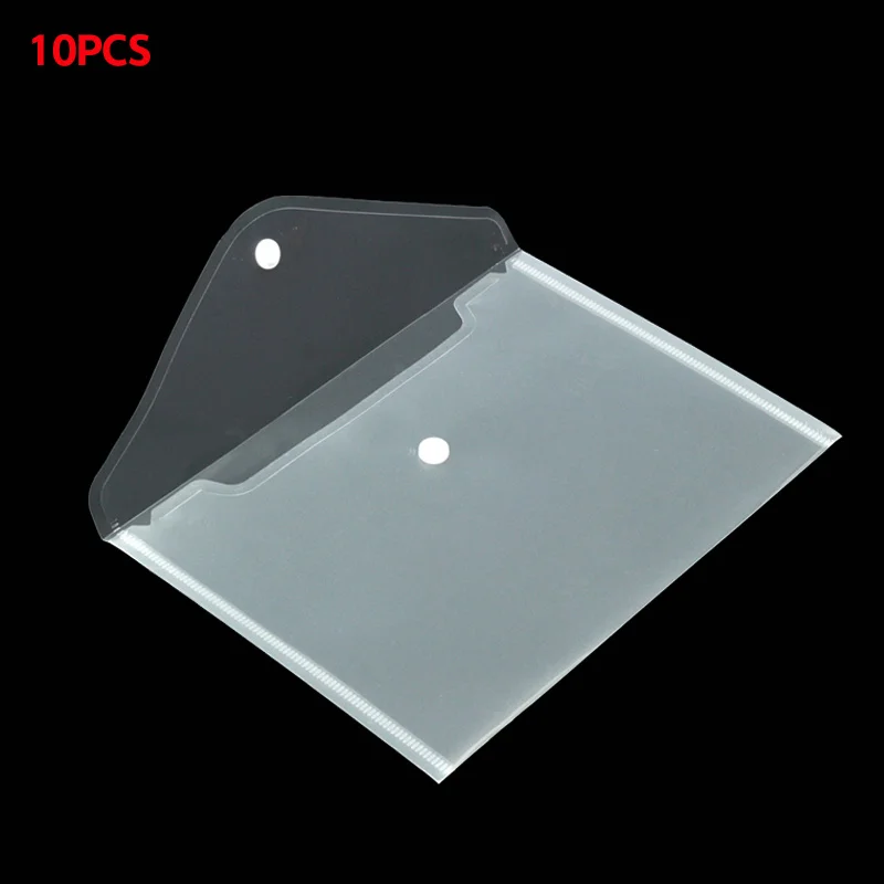 A5 حقيبة مجلد 10 قطعة البلاستيك الشفاف مقاومة للماء حامل الملفات ملف ورقة اللوازم المكتبية وثائق ورقة حماة