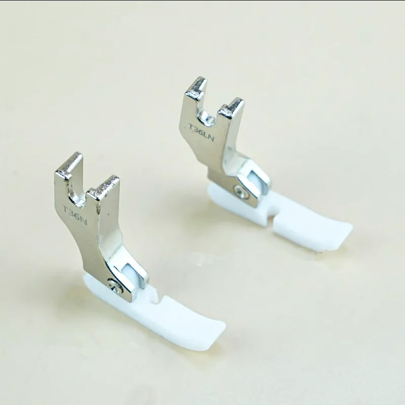 1PC T36N T36LN Narrow Zipper Presser Foot Left And Right Single Side Of Flat Car Industrial Machine Plastic Sewing Accessories