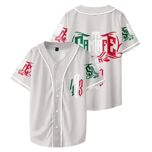 Camisa de beisebol Santa Fe Klan masculina e feminina manga curta camiseta casual streetwear roupas unissex 10 principais vendas camisa de santa fe - №2