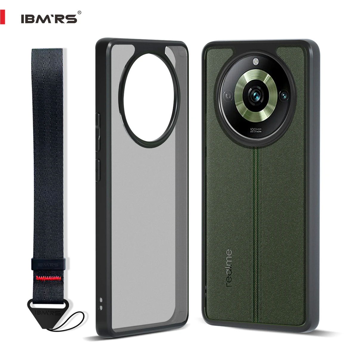 

Army Style Case for realme 11Pro/11Pro+/Narzo 60 Pro Camouflage Shockproof Cover with Wrist Strap Lanyard, Hybrid Dual Layer PC