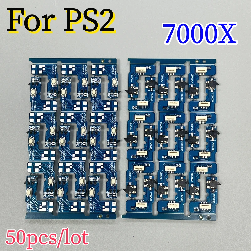 50pcs/lot Tombol Saklar Daya Hidup/Mati PCB Board untuk Sony PS2 70000 Seri 7W Aksesoris Konsol Game Daya untuk Papan Saklar