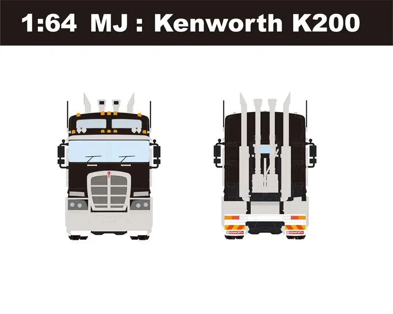 (Pre-pedido) 1:64 Kenworth K200 Limited500 Vehículo de coleccionista fundido a presión Modelo de coche